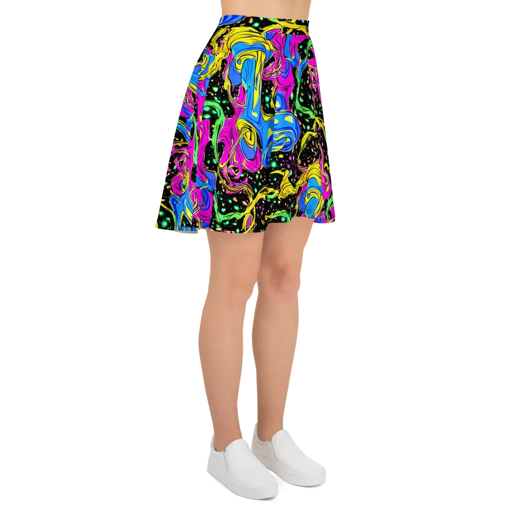 Spectral Pulse on Skater Skirt — Right