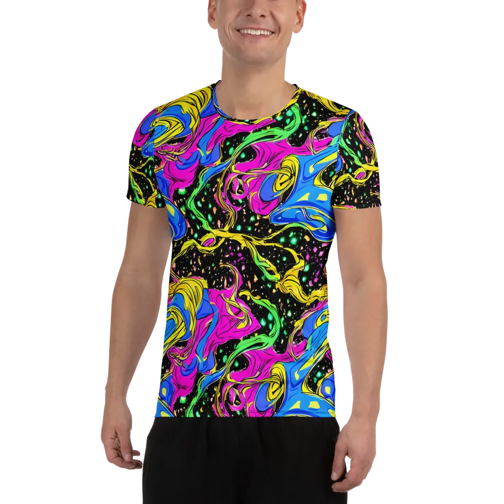 Spectral Pulse on Men's Athletic T-Shirt — Front