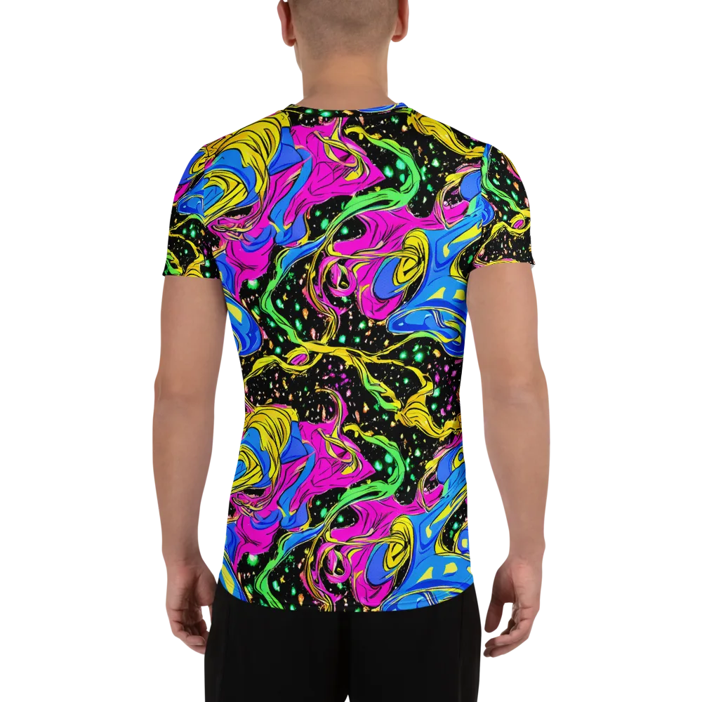 Spectral Pulse on Men's Athletic T-Shirt — Back