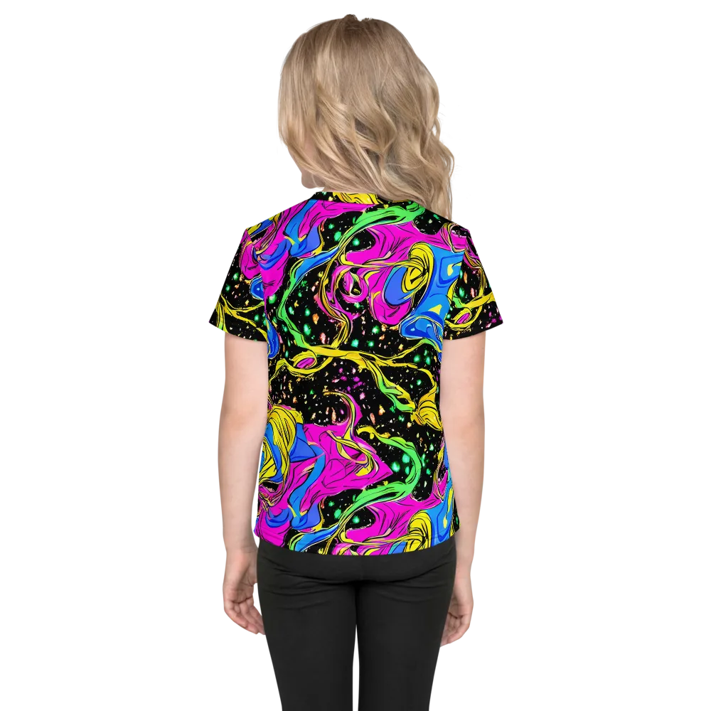 Spectral Pulse on Kids Crew Neck T-Shirt — Back