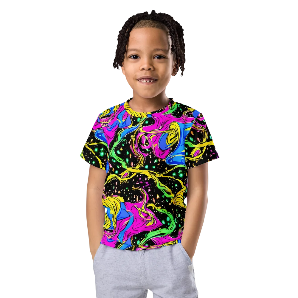 Spectral Pulse on Kids Crew Neck T-Shirt — Front