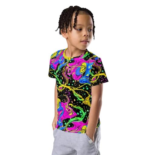 Spectral Pulse on a Kids Crew Neck T-Shirt