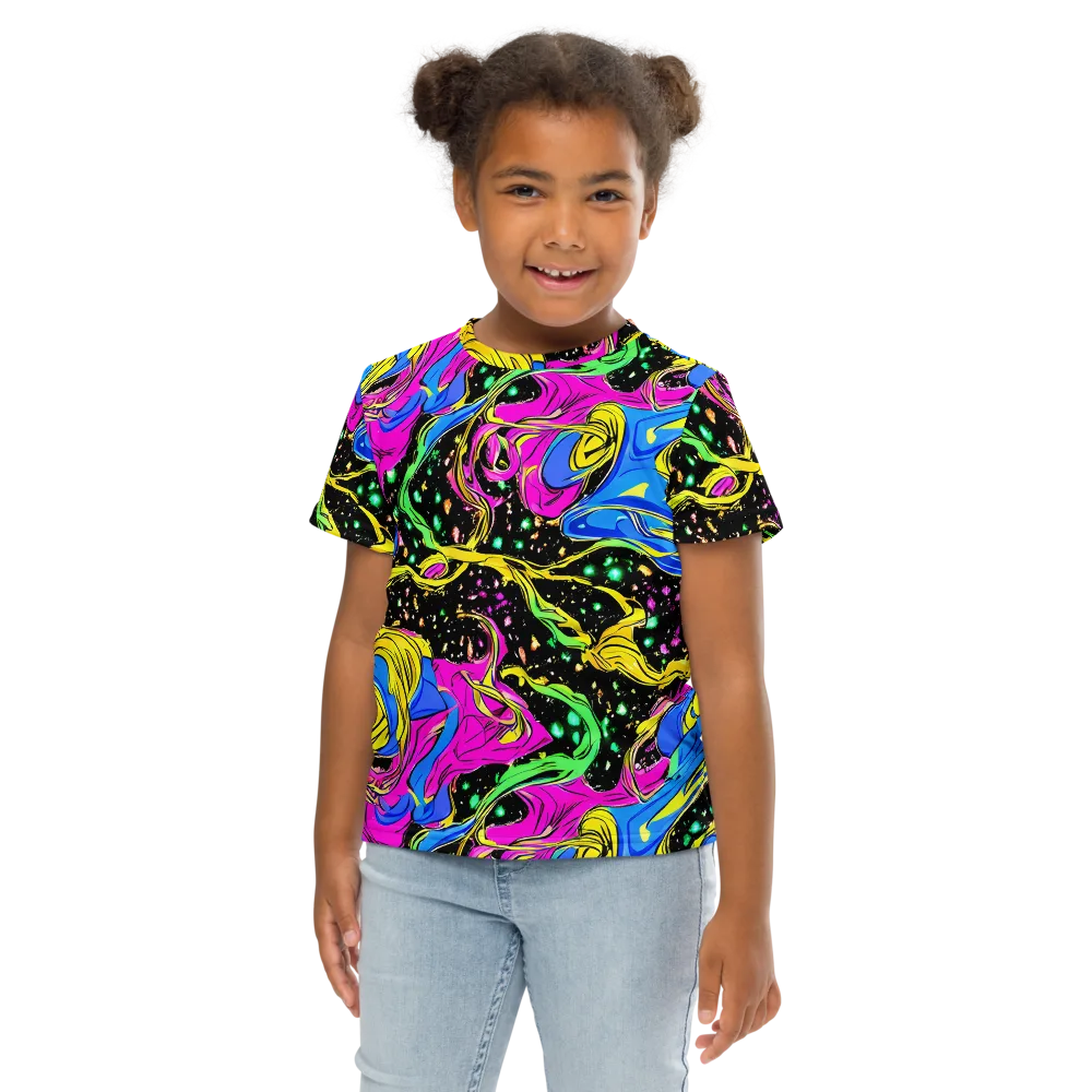 Spectral Pulse on Kids Crew Neck T-Shirt — Front