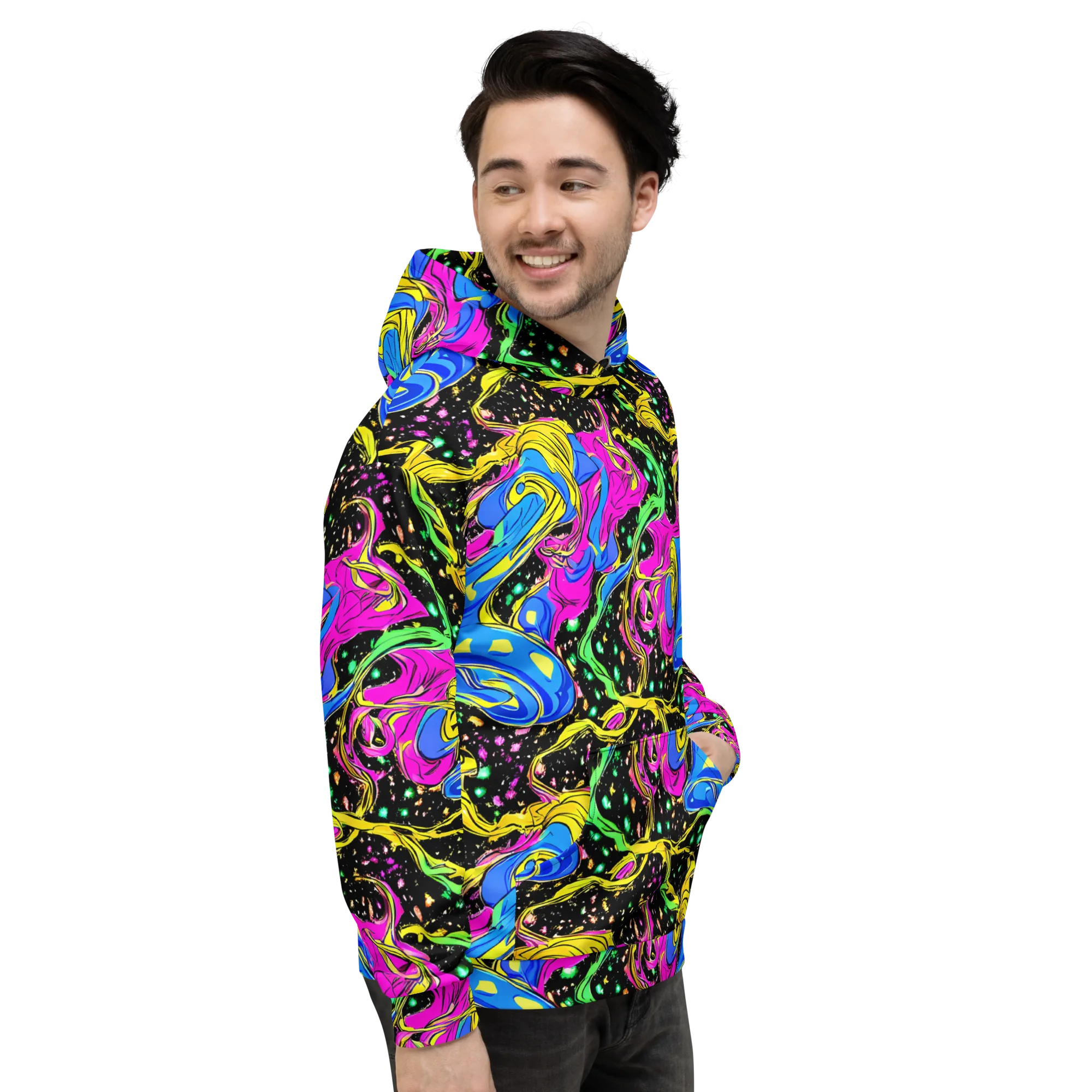 Spectral Pulse on Hoodie — Right