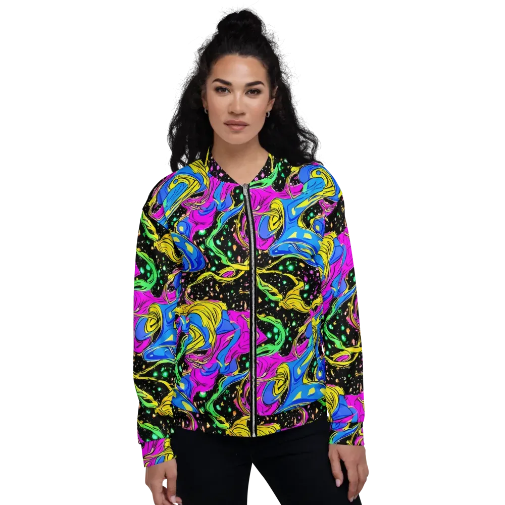 Spectral Pulse on Bomber Jacket — Front