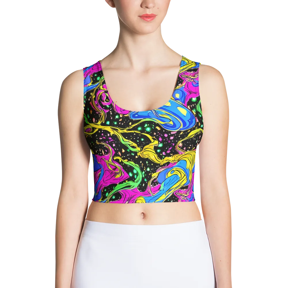 Spectral Pulse on Crop Top — Front