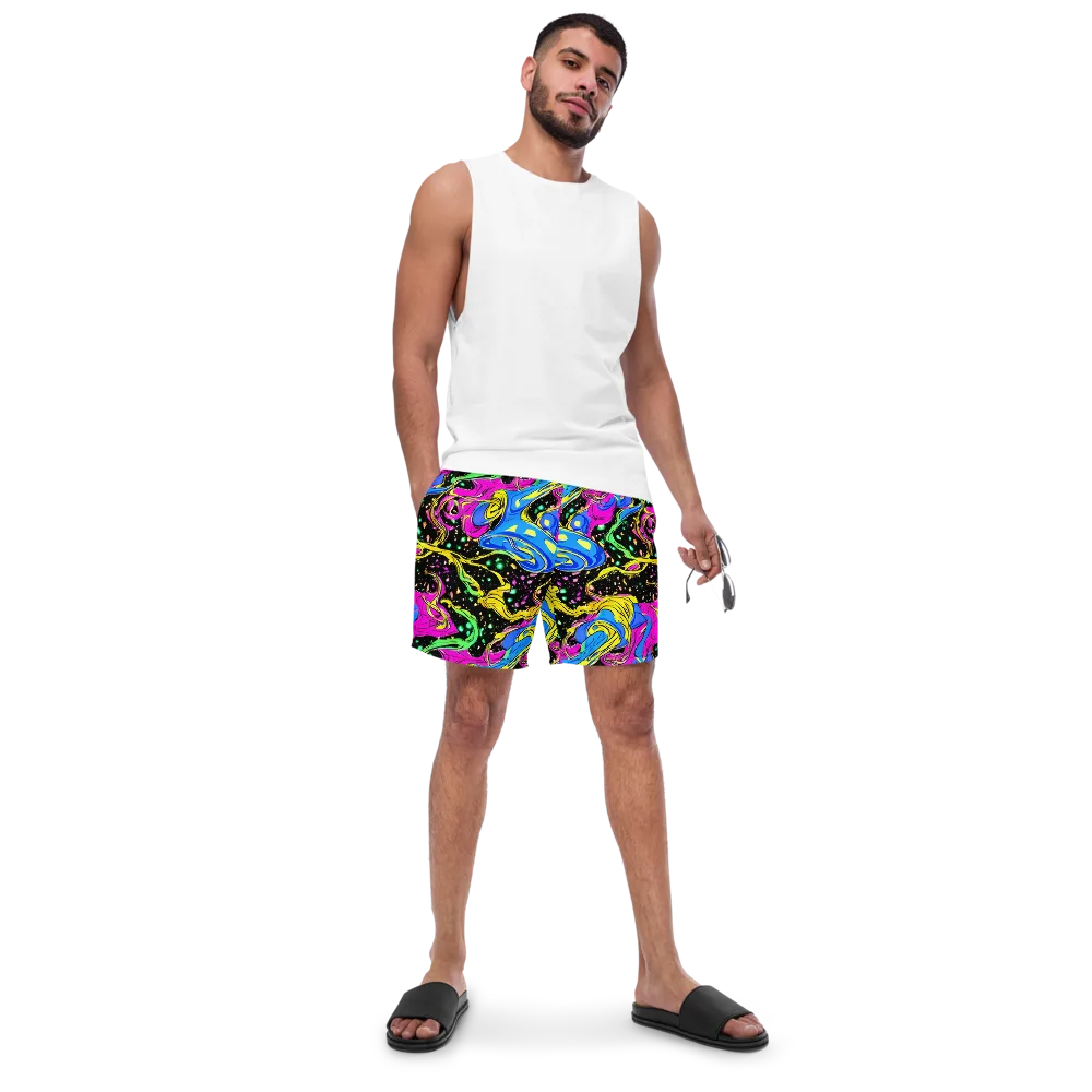 Spectral Pulse on Swim Trunks — Front