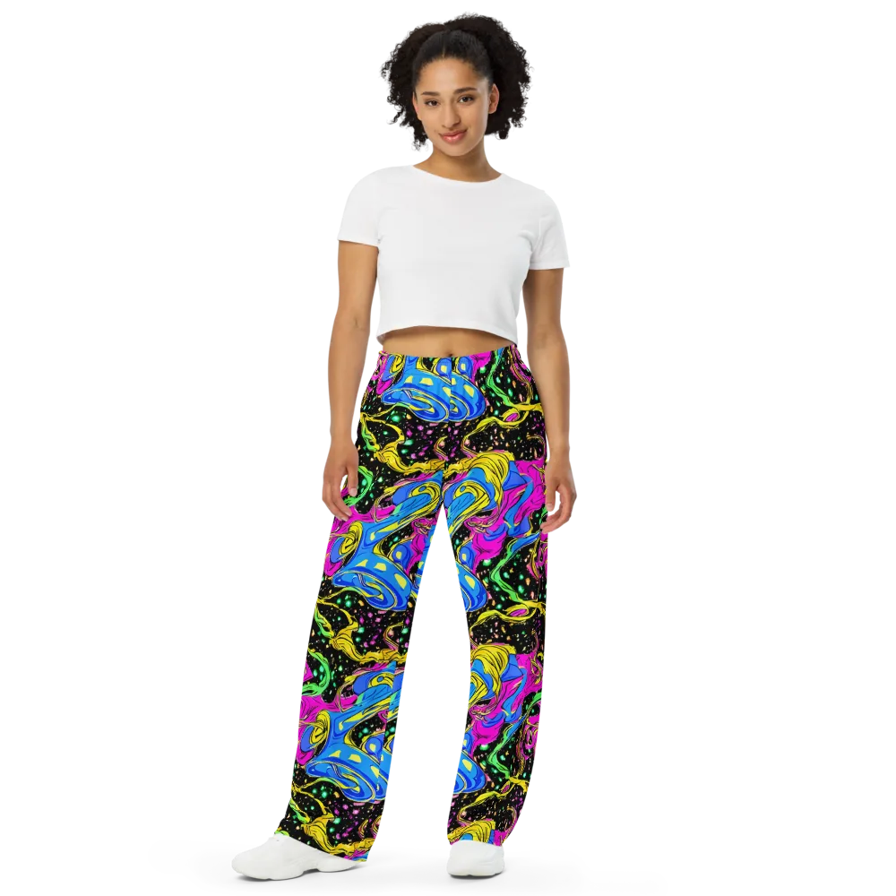Spectral Pulse on Wide-Leg Pants — Front