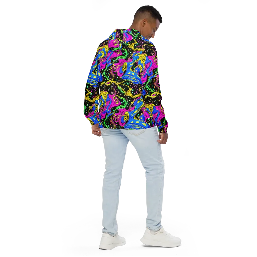 Spectral Pulse on Men's Windbreaker — Back