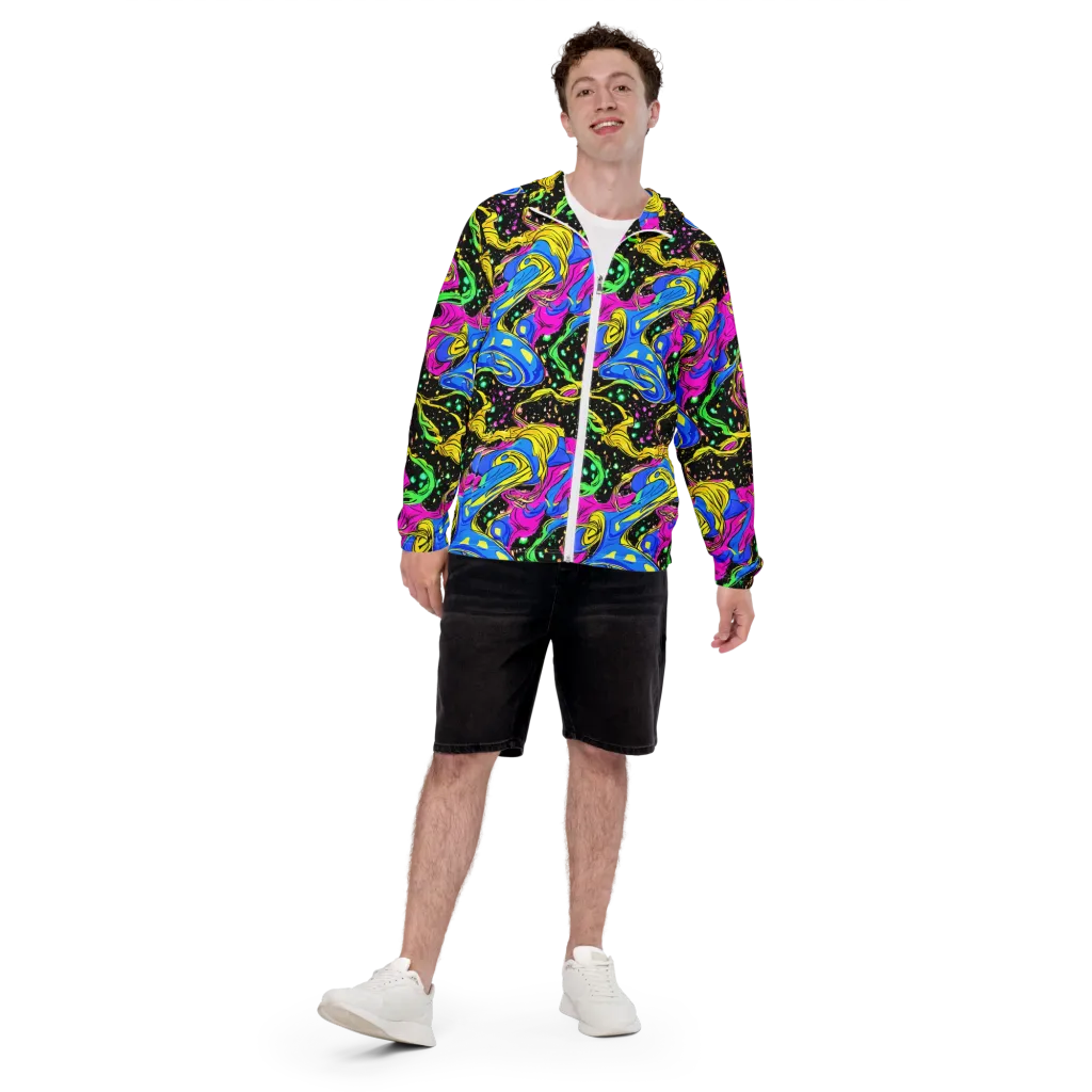 Spectral Pulse on Men's Windbreaker — Front