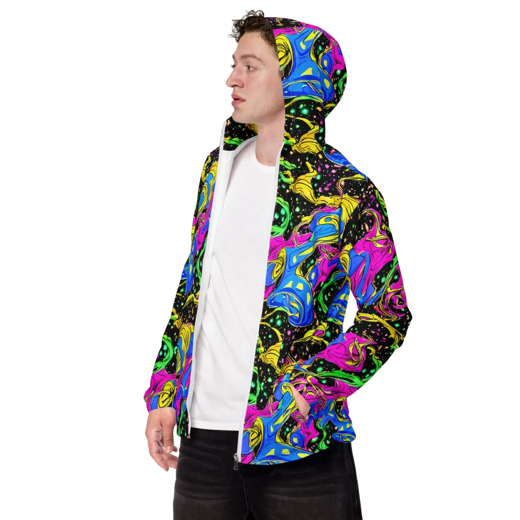 Spectral Pulse on Men's Windbreaker — Left Front