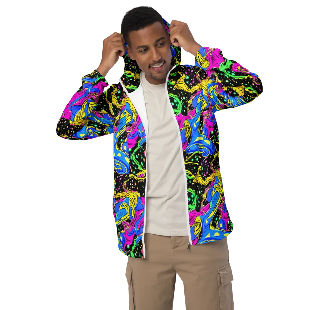 Spectral Pulse on Men's Windbreaker — Front