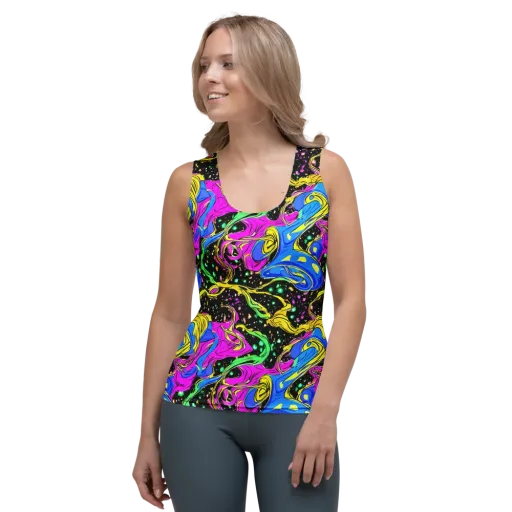 Spectral Pulse on a Women's Tank Top