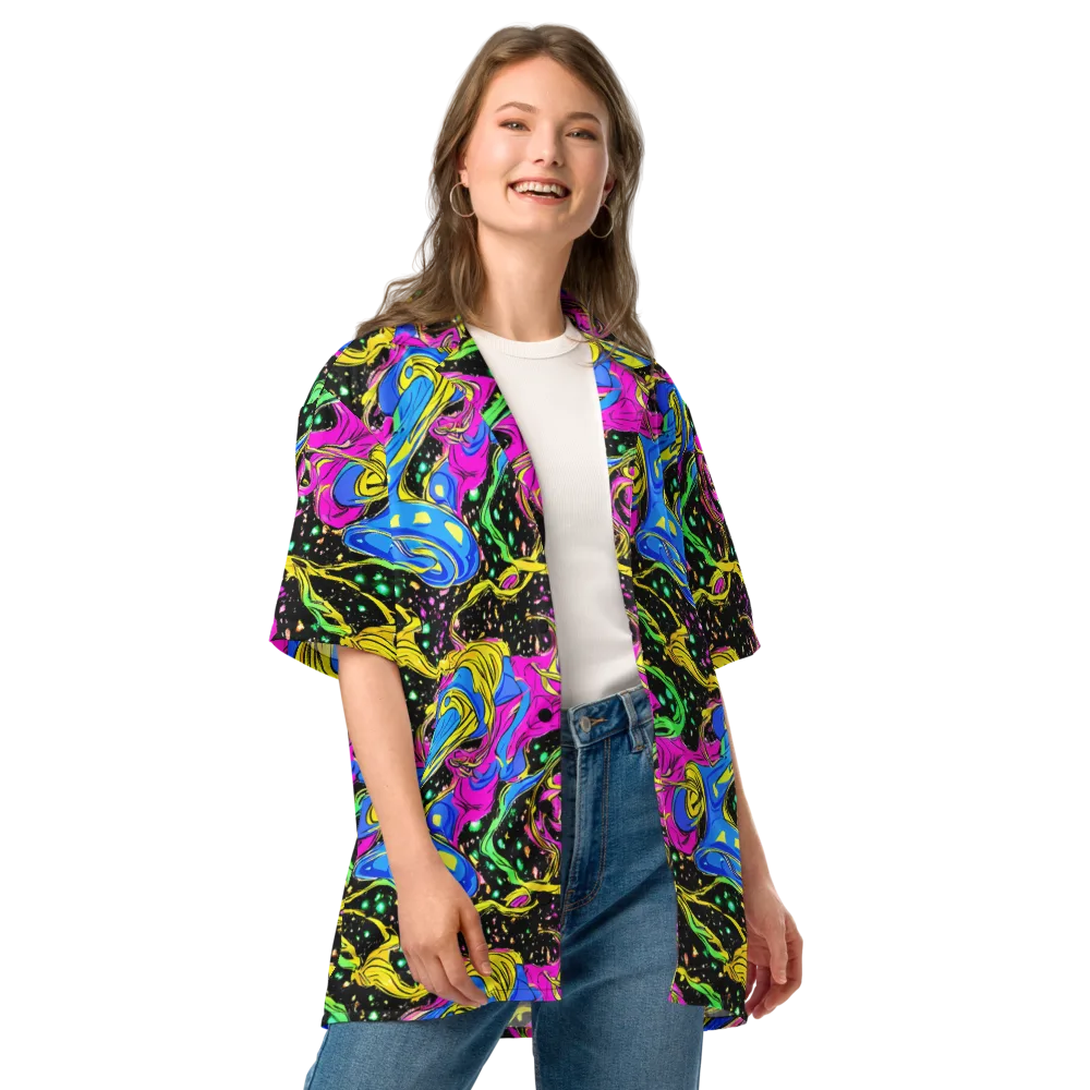 Spectral Pulse on Button Shirt — Front