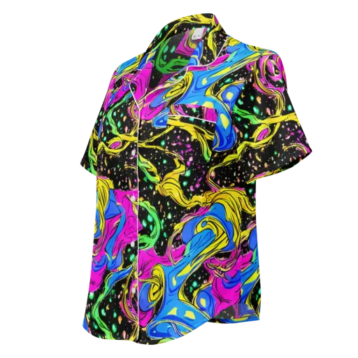 Spectral Pulse on a Women's Short Sleeve Pajama Top