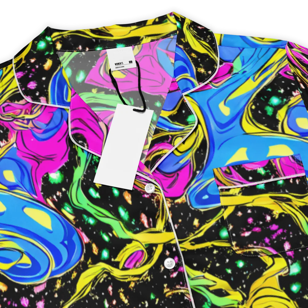 Spectral Pulse on Women's Short Sleeve Pajama Top — Product details