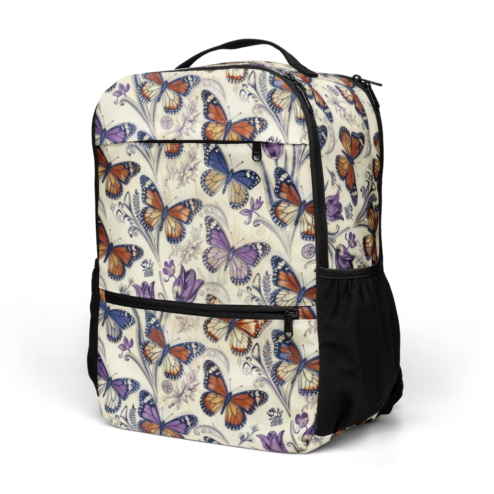 Indigo Wingbeat on Utility Backpack — Left Front