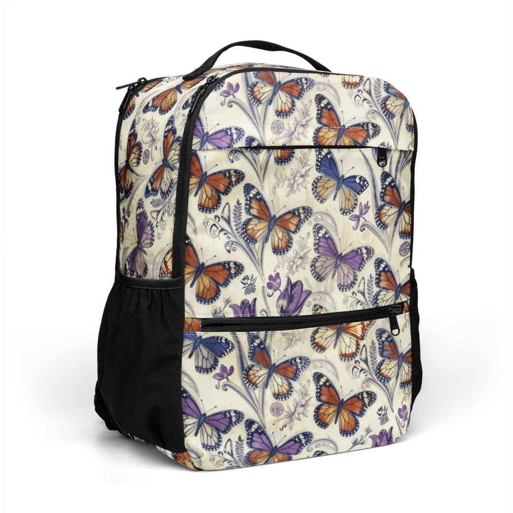 Indigo Wingbeat on Utility Backpack — Right Front