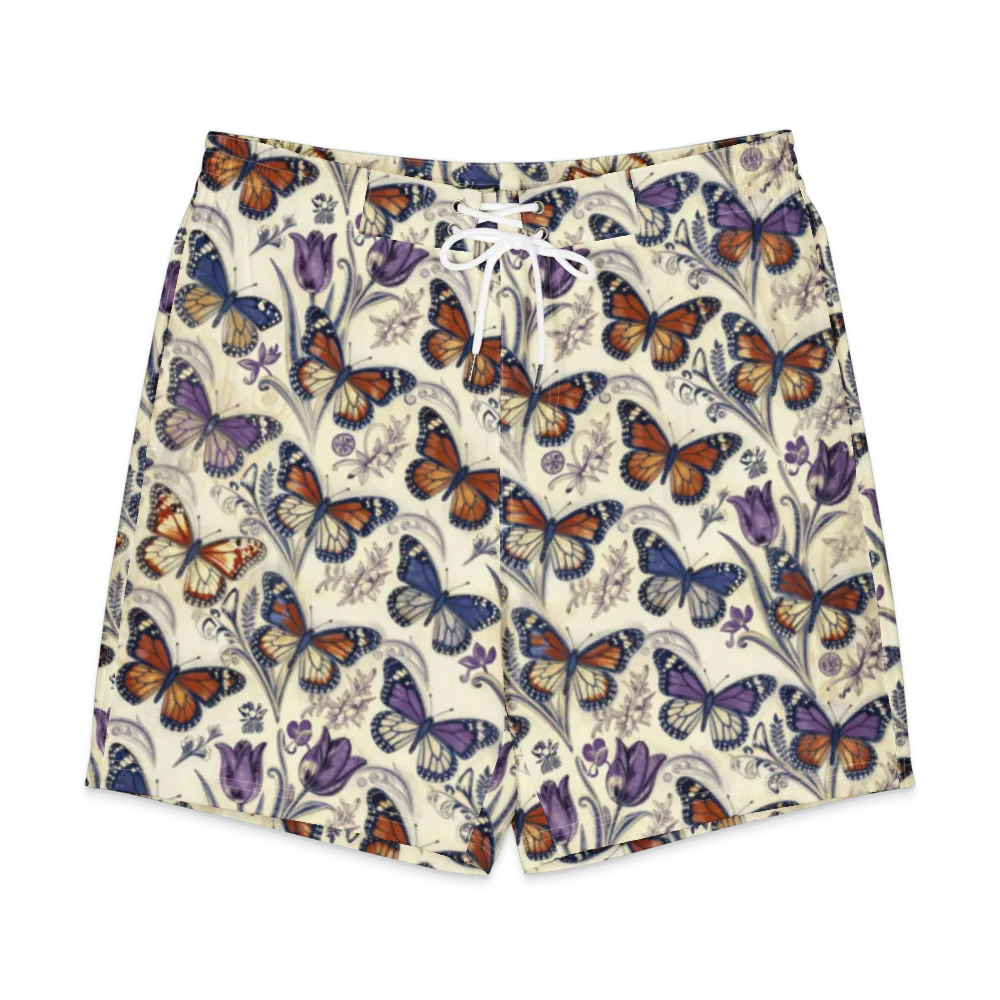 Indigo Wingbeat on Men's Board Shorts — Front
