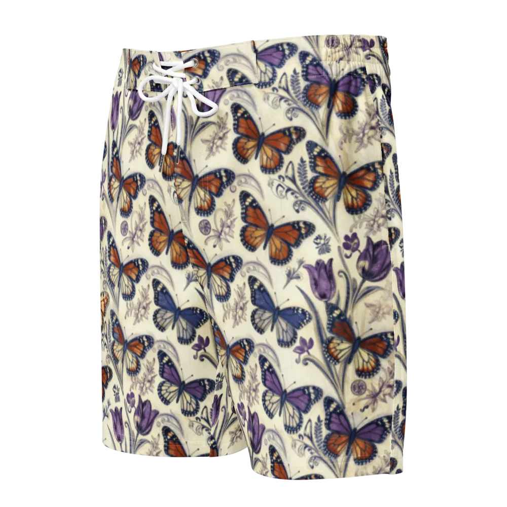 Indigo Wingbeat on Men's Board Shorts — Front