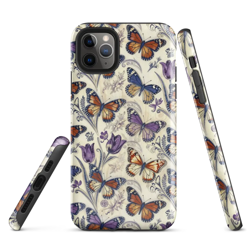 Indigo Wingbeat on Tough Case for iPhone® — Front
