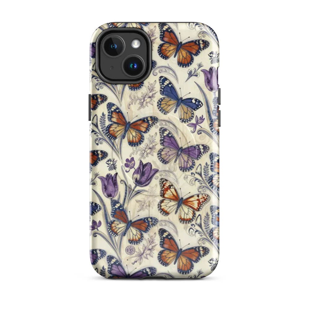 Indigo Wingbeat on MagSafe Tough Case for iPhone® — Front