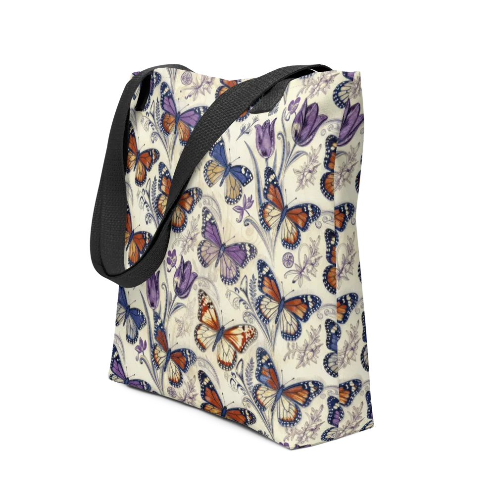 Indigo Wingbeat on Tote Bag — Front