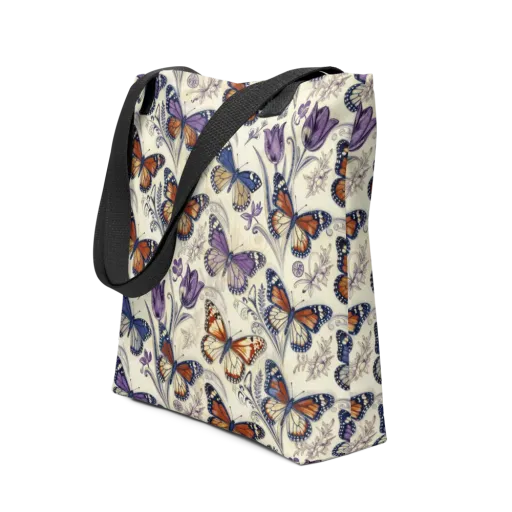 Indigo Wingbeat on a Tote Bag