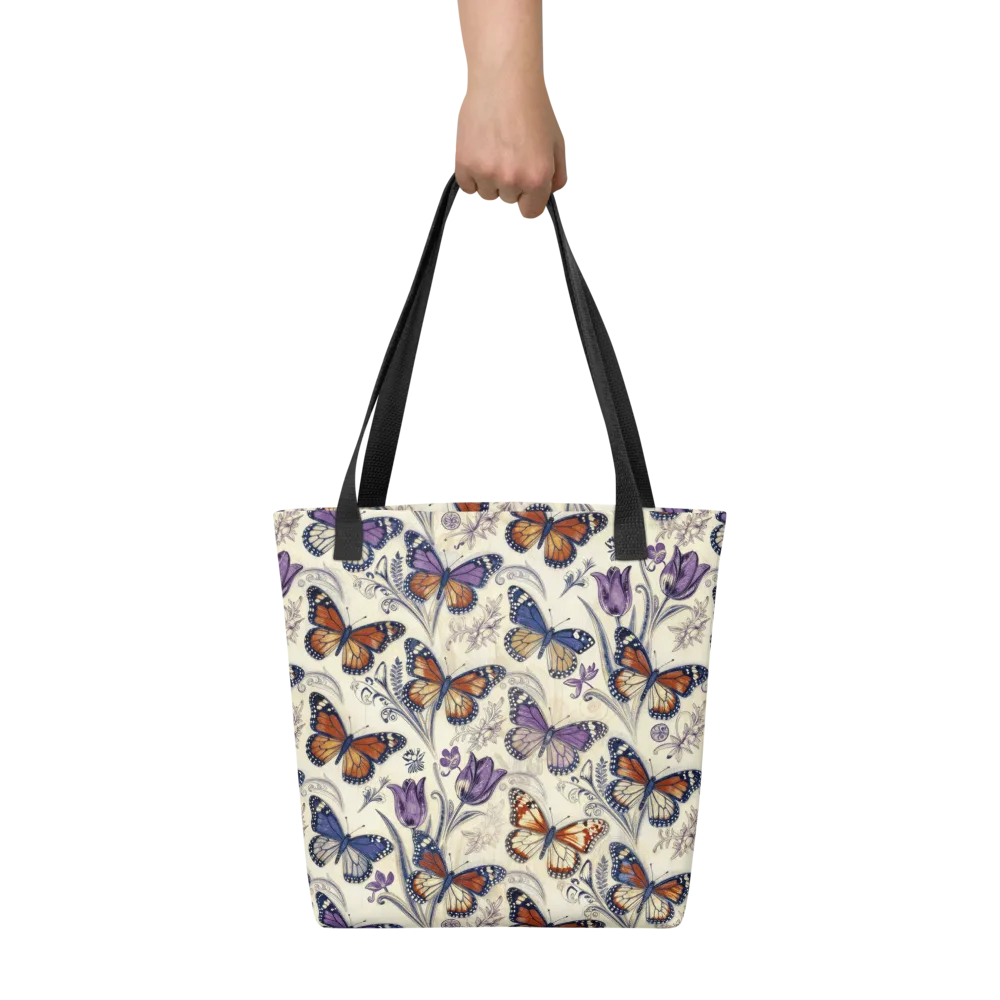 Indigo Wingbeat on Tote Bag — Front