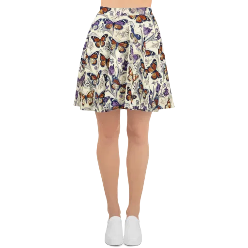 Indigo Wingbeat on a Skater Skirt