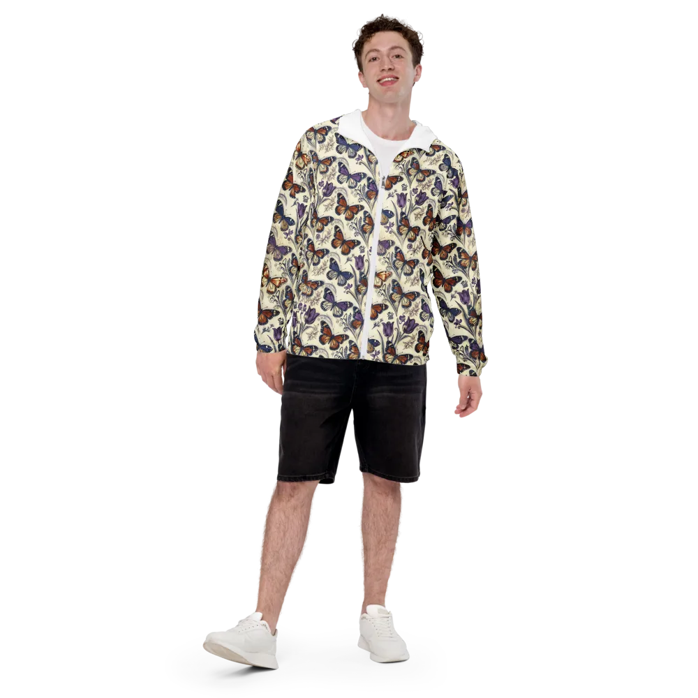 Indigo Wingbeat on Men's Windbreaker — Front