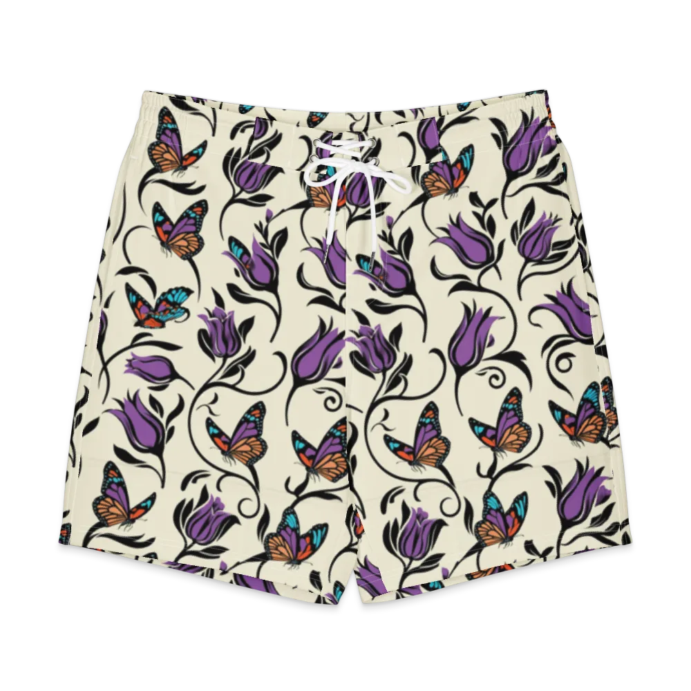 Velvet Pollinator on Men's Board Shorts — Front