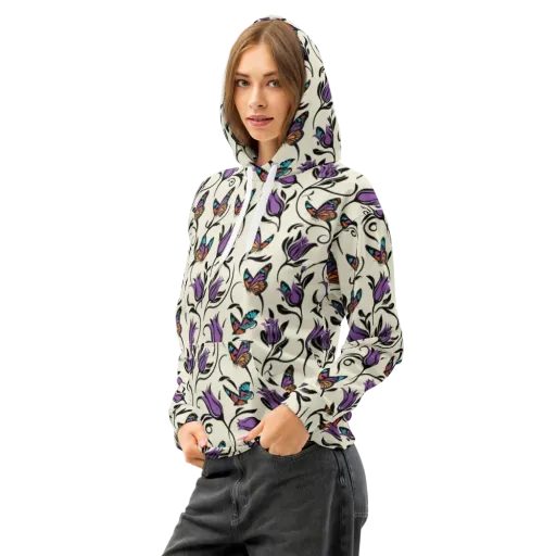 Velvet Pollinator on a Cotton Hoodie