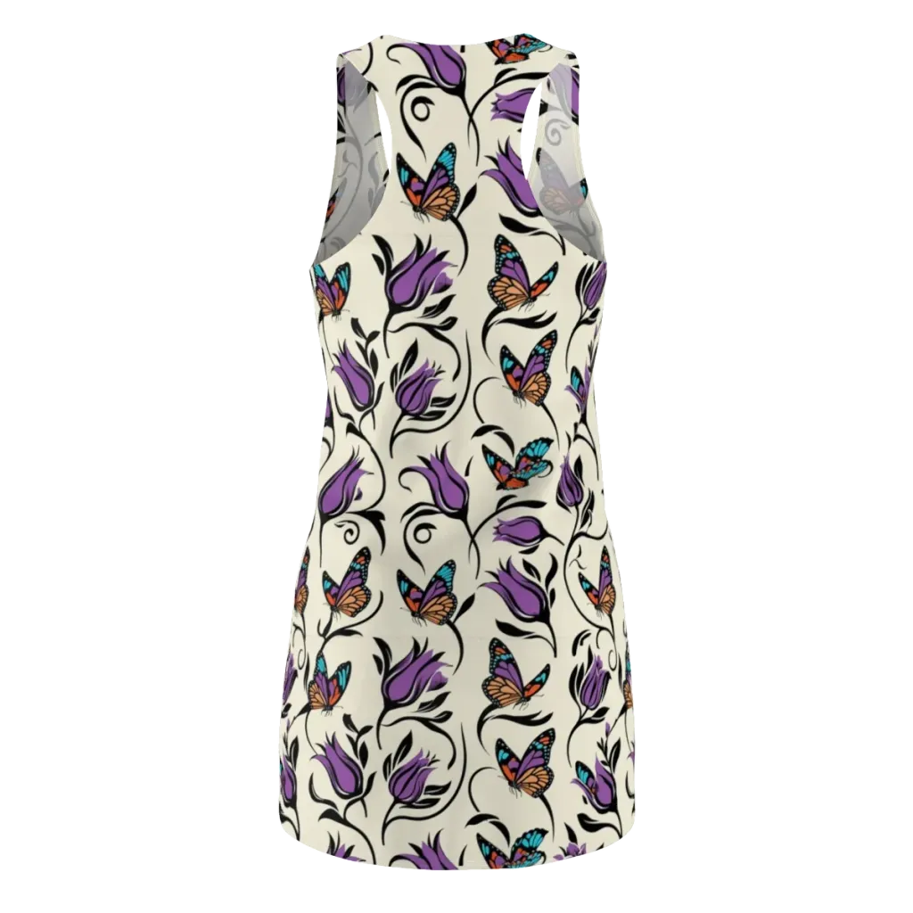 Velvet Pollinator on Racerback Dress — Back