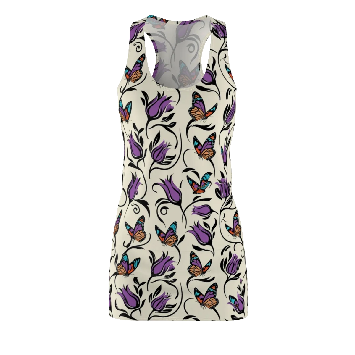 Velvet Pollinator on Racerback Dress — Front