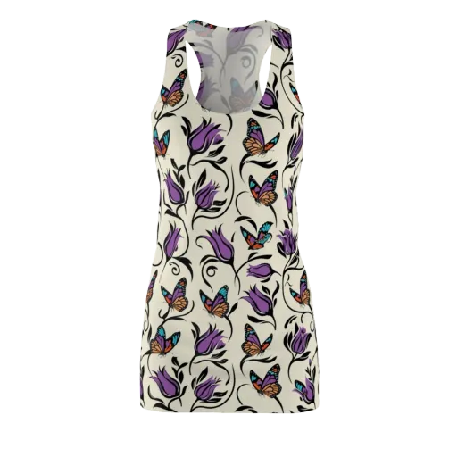 Velvet Pollinator on a Racerback Dress