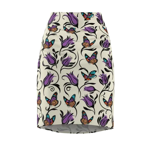 Velvet Pollinator on a Pencil Skirt