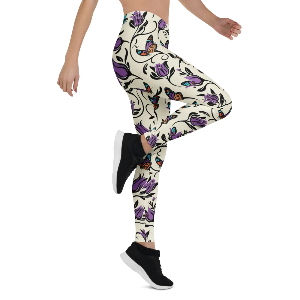 Velvet Pollinator on Leggings — Right