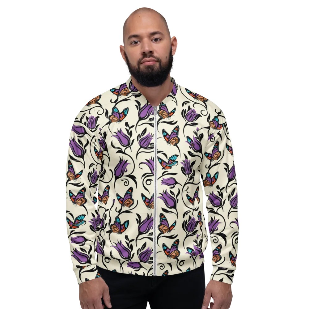Velvet Pollinator on Bomber Jacket — Front