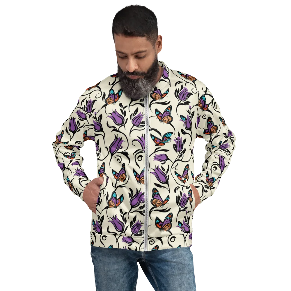 Velvet Pollinator on Bomber Jacket — Front