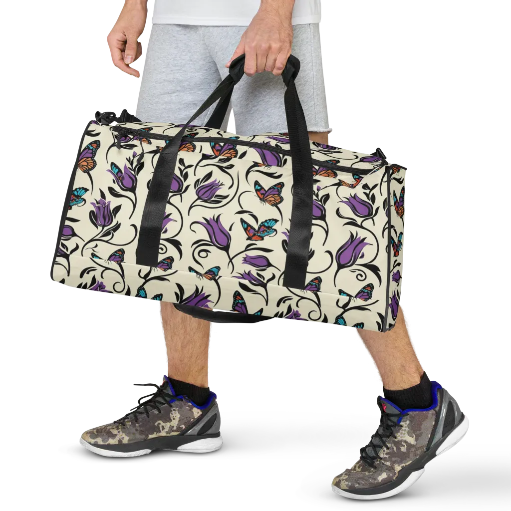 Velvet Pollinator on Duffle Bag — Front