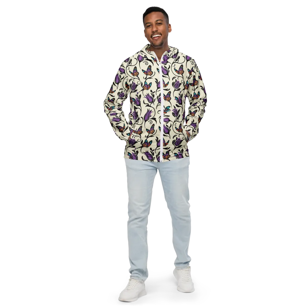 Velvet Pollinator on Men's Windbreaker — Front