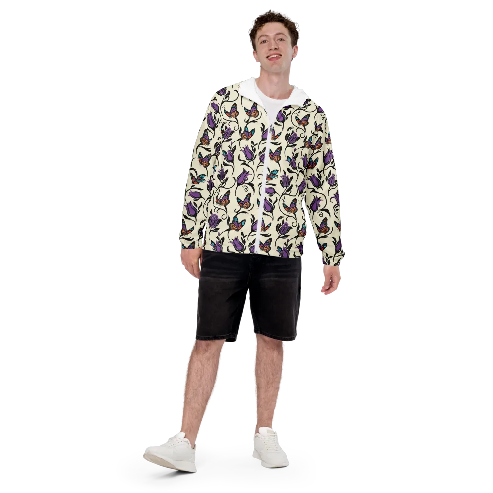 Velvet Pollinator on Men's Windbreaker — Front