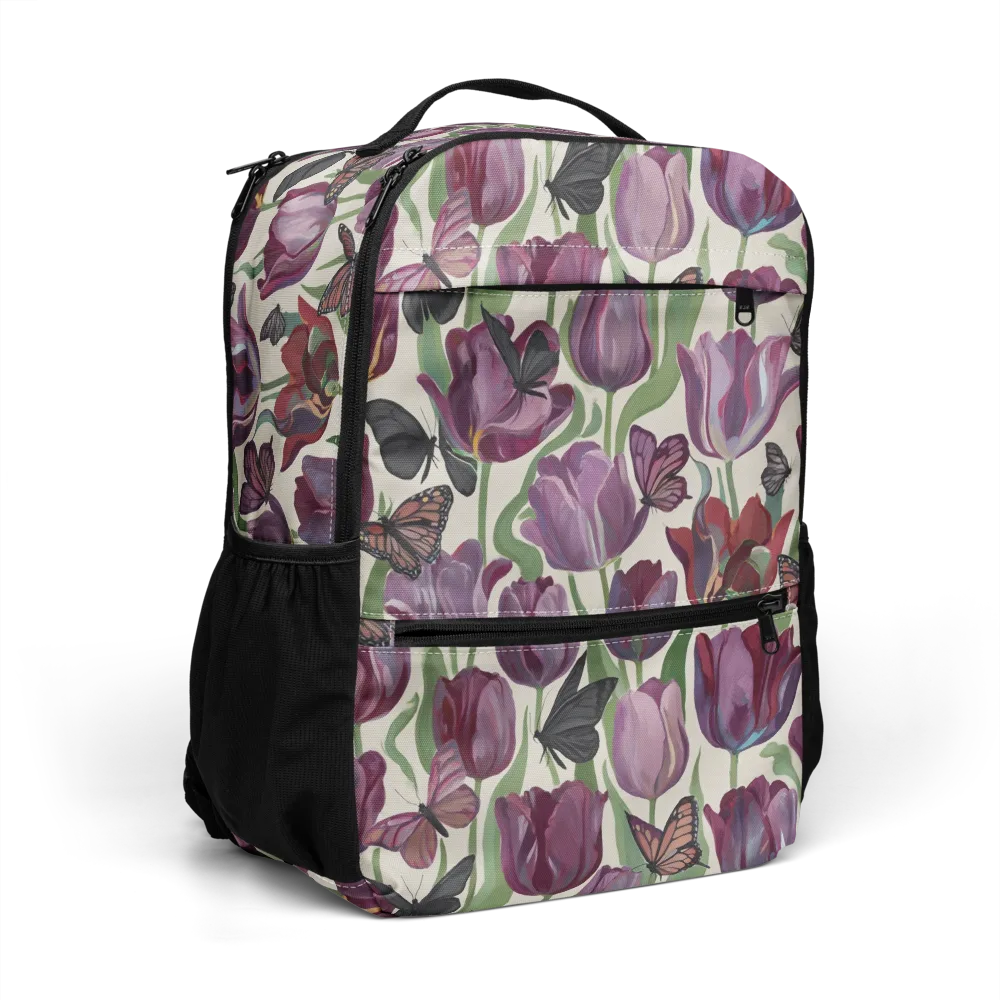 Tulip Moonlight on Utility Backpack — Right Front
