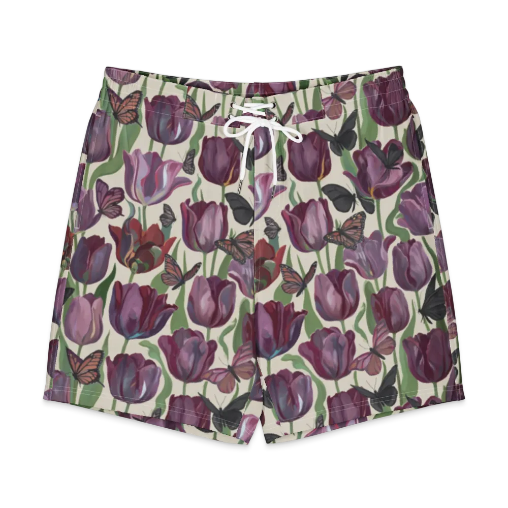 Tulip Moonlight on Men's Board Shorts — Front