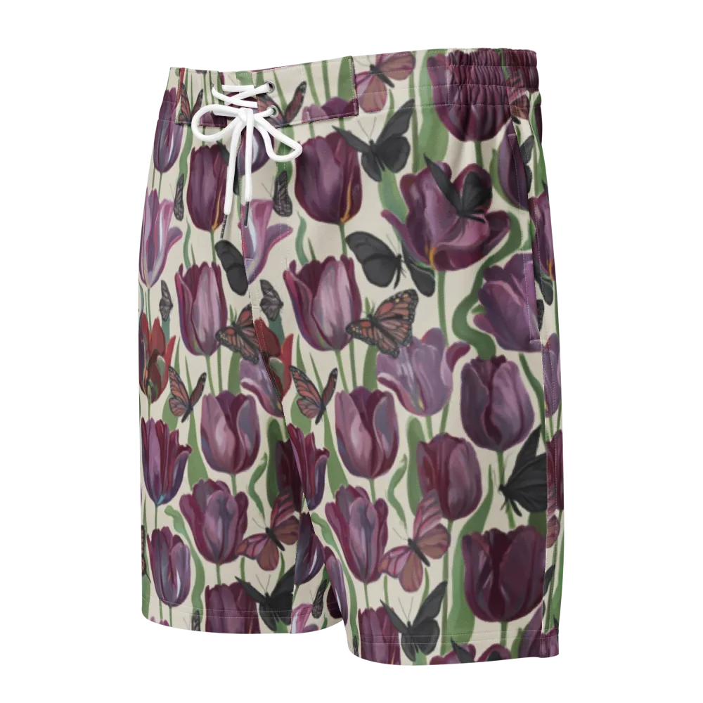 Tulip Moonlight on Men's Board Shorts — Front