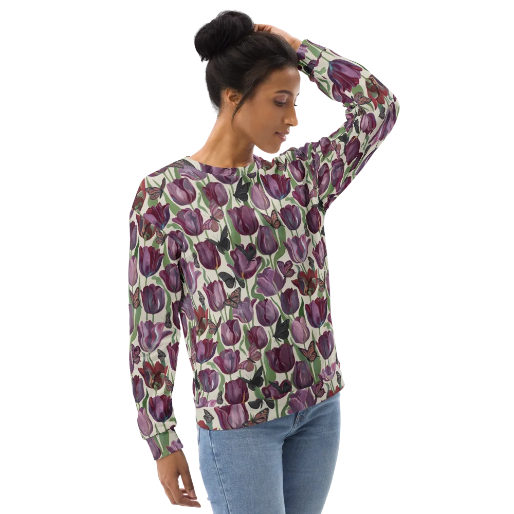 Tulip Moonlight on Sweatshirt — Right Front