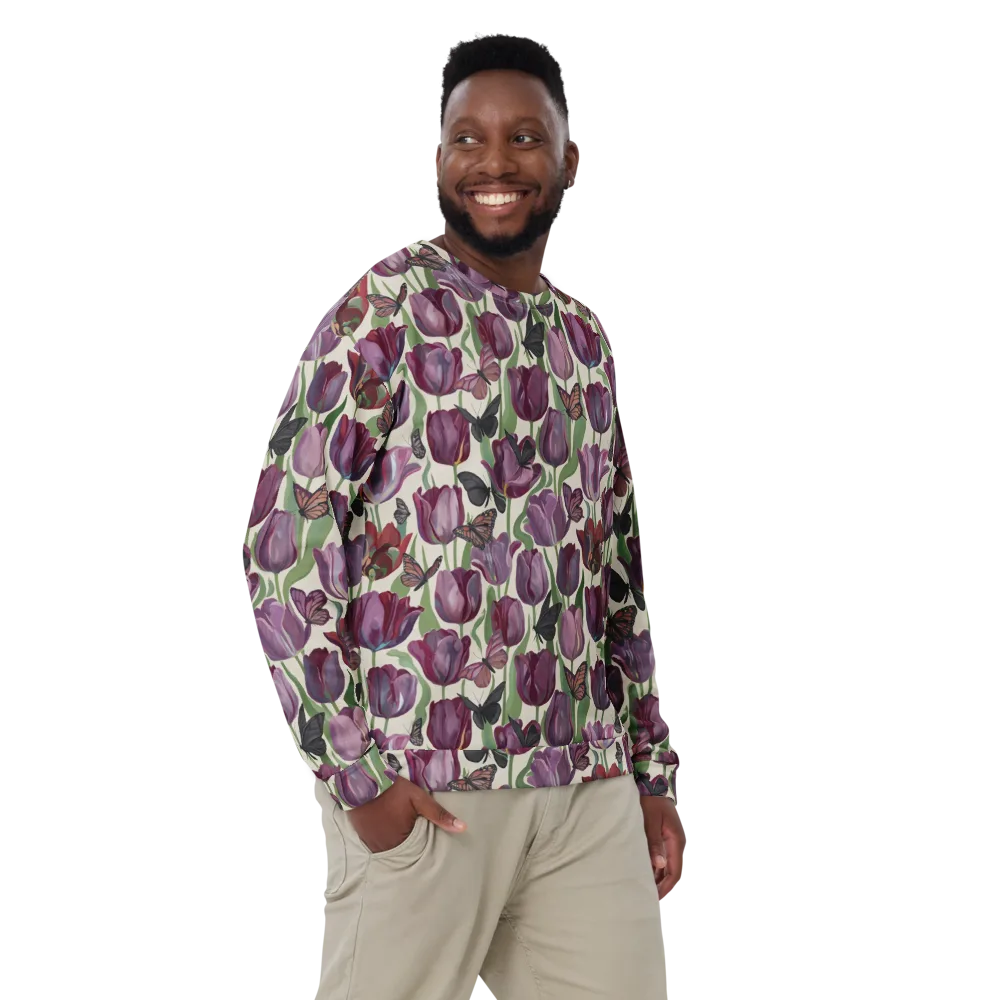 Tulip Moonlight on Sweatshirt — Front