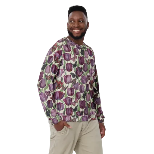 Tulip Moonlight on a Sweatshirt