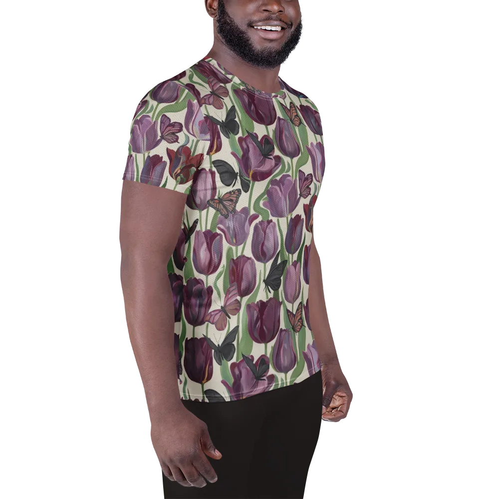 Tulip Moonlight on Men's Athletic T-Shirt — Right